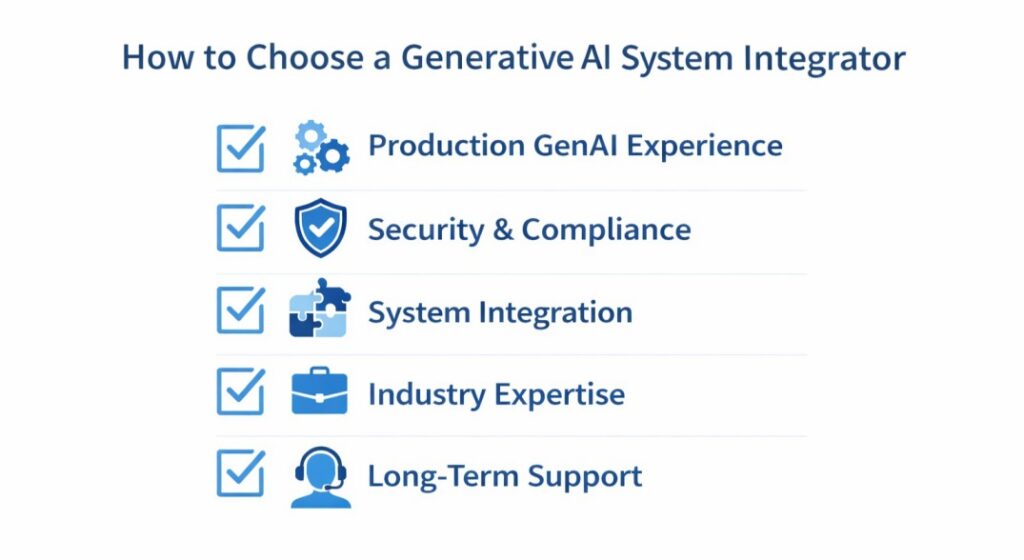 generative AI system integrator