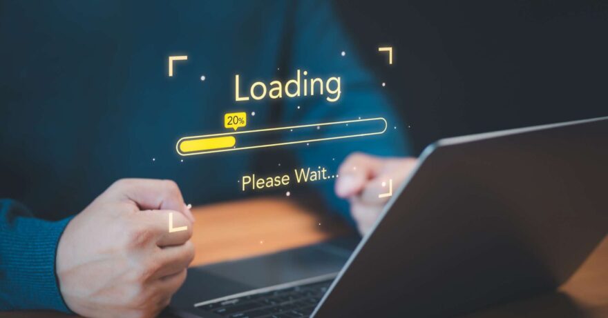 a slow loading website